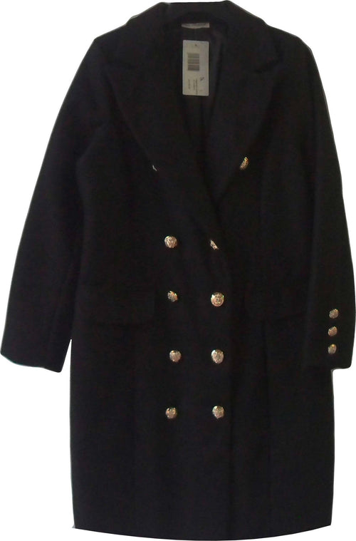 Cappotto lungo da donna doppio petto con bottoni color oro art. 197110014 cappotto donna lungo nero Cappotto donna L'Orchidea - Siderno, Commerciovirtuoso.it