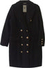 Cappotto lungo da donna doppio petto con bottoni color oro art. 197110014 cappotto donna lungo nero Cappotto donna L'Orchidea - Siderno, Commerciovirtuoso.it