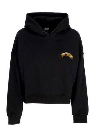 PROPAGANDA Cappotto Donna W Triangle Jaguar Croptop Hoodie Black da donna
