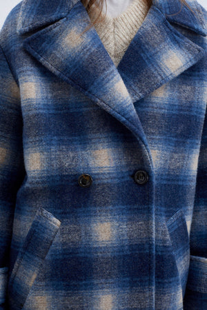 Roy Rogers Cappotto donna Double breast check capospalla donna