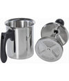 Cappucciniera Con Doppio Filtro 3 Tazze Da 40 Cl In Acciaio Utensile Colazione