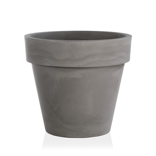 Vaso tondo Standard One Essential in plastica colorati da esterno e giardino per piante e fiori