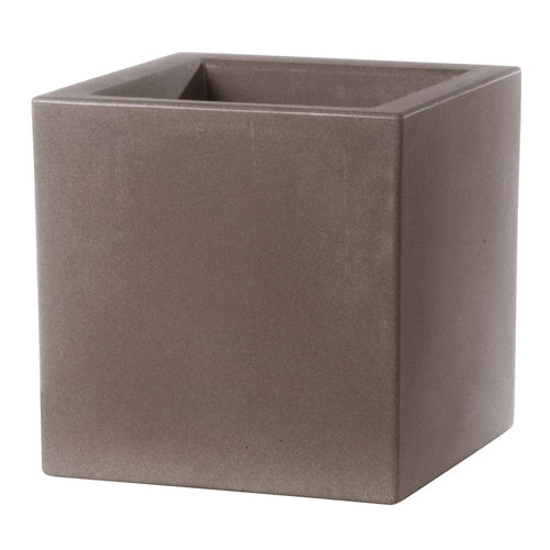 Vaso Moderno Cubo Schio Essential in plastica da giardino per fiori e piante
