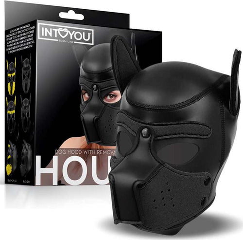 Cappuccio bondage che copre il volto Maschera museruola da uomo Intoyou BDSM Line Hound Neoprene Dog Hound Muso Rimovibile Nero Taglia Unica Salute e cura della persona/Erotismo e contraccezione/Bondage/Cappucci che coprono il volto Kondorama - Martinsicuro, Commerciovirtuoso.it