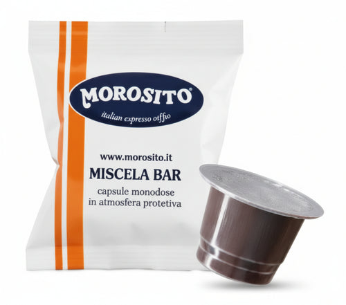 Capsule Caffè compatibili NESPRESSO* - 100 PZ Capsule per macchinette di caffè Morosito Caffè - Capo d'Orlando, Commerciovirtuoso.it