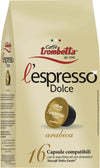 Capsule Compatibili Dolce Gusto Caffè Trombetta L'Espresso Dolce Arabica 8 buste da 16 capsule Capsule Compatibili Dolce Gusto Caffè Trombetta L'Espresso Dolce Arabica, 16x8 pezzi Non solo alimenti - Albano Laziale, Commerciovirtuoso.it