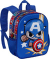 CAPTAIN-AMERICA-ZAINO-ZAINETTO-SCUOLA-ASILO-BLU-3D-PICCOLO-CAPITAN-AMERICA-PUNCH