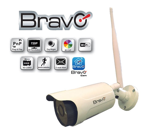 Telecamera videosorveglianza Bullet IP WIFI 1.0 Megapixel 720P HD per Esterno - MOD. CAPTAIN