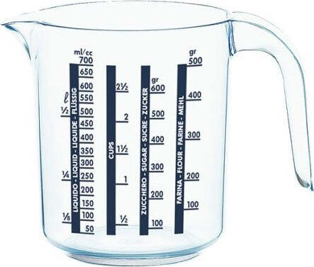 Caraffa-Cosmoplast-Olimpia-graduata-base-antiscivolo-750-ml