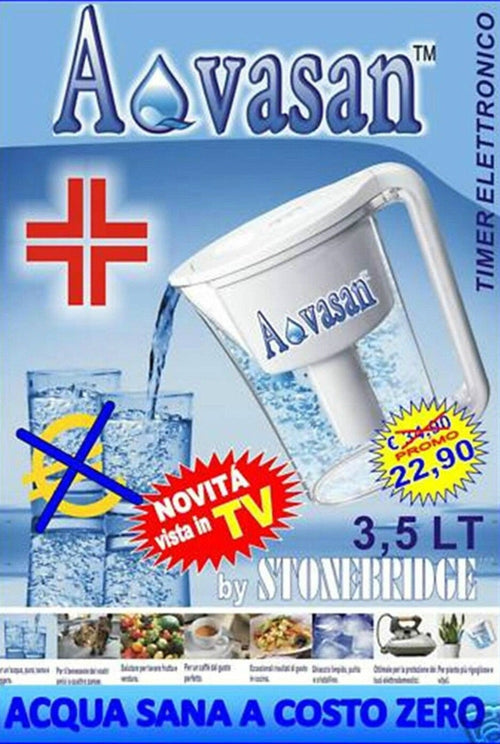 CARAFFA DEPURANTE FILTRANTE PER ACQUA DA 3,5 LT TIMER ELETTRONICO Casa e cucina/Stoviglie/Bicchieri e cristalli/Brocche carraffe e decanter/Brocche e caraffe Trade Shop italia - Napoli, Commerciovirtuoso.it