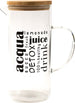 Caraffa in vetro borosilicato con tappo in Bamboo da 1300mL da 16.5 x 10 x h 22.5 cm Casa e cucina/Stoviglie/Bicchieri e cristalli/Brocche carraffe e decanter/Brocche e caraffe La Zappa - Altamura, Commerciovirtuoso.it