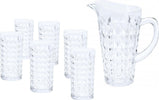 Caraffa In Vetro Trasparente Con Beccuccio E Manico, Set Caraffa + 6 Bicchieri In Vetro Casa e cucina/Stoviglie/Bicchieri e cristalli/Brocche carraffe e decanter/Brocche e caraffe La Zappa - Altamura, Commerciovirtuoso.it