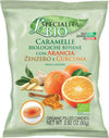 Caramelle biologiche 80g arancia, zenzero e curcuma senza glutine