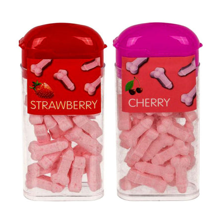 Caramelline pastiglie mentine colorate a forma di pisello fragola ciliegia in confezione da 18g x 2