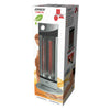 Stufa in Fibra di Carbonio Potenza 450-900W Oscillazione Automatica 70 Maniglia Integrata Spegnimento Automatico Basso Consumo Parabola Riflettente