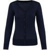 Cardigan Donna Blu Cotone Supima® Maglioncino con Bottoni Puro Cotone