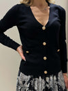 Cardigan nero Moda/Donna/Abbigliamento/Maglioni e cardigan/Cardigan Kanal 32 - Santa Maria di Licodia, Commerciovirtuoso.it