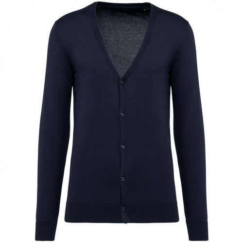 Cardigan Uomo Blu Cotone Supima® Maglioncino con Bottoni Puro Cotone