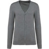 Cardigan Uomo Grigio Melange Cotone Supima® Maglioncino con Bottoni Puro Cotone