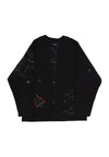 DOLLY NOIRE Cardigan Uomo Rayquaza Kimono Black da uomo