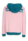 ICE CREAM Cardigan Uomo Running Dog Knitted Zip Through Hooded Pink da uomo