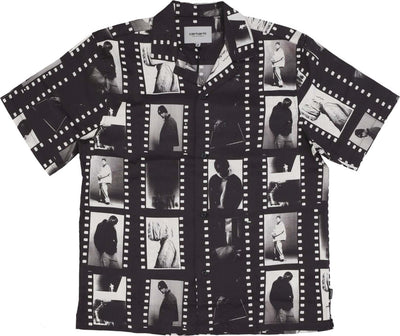 CARHARTT-WIP-Camicia-Manica-Corta-Uomo-Photo-Strip-Shirt-Photo-Strip-Print/black/white-da-uomo
