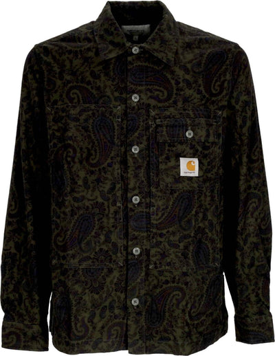 CARHARTT-WIP-Camicia-Manica-Lunga-Uomo-L/s-Charter-Shirt-Paisley-Print/plant-da-uomo