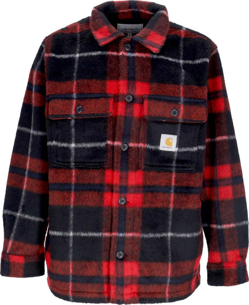CARHARTT-WIP-Camicia-Manica-Lunga-Uomo-Manning-Shirt-Manning-Check/black/rocket-da-uomo
