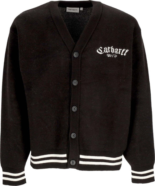 CARHARTT-WIP-Cardigan-Uomo-Onyx-Cardigan-Black/wax-da-uomo