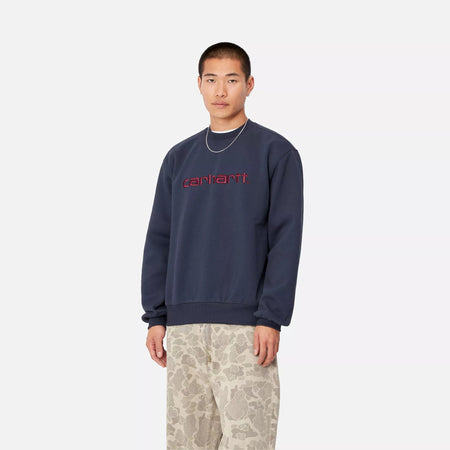 CARHARTT WIP carhartt wip carhartt sweat -air force blue / malbec da uomo