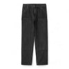 CARHARTT WIP carhartt wip double knee pant - black stone washed da uomo