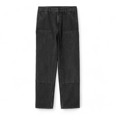 CARHARTT WIP carhartt wip double knee pant - black stone washed da uomo