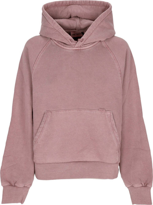 CARHARTT-WIP-Felpa-Cappuccio-Corta-Donna-W-Taos-Hoodie-Daphne-Garment-Dyed-da-donna