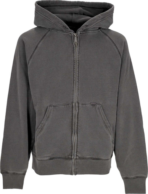 CARHARTT-WIP-Felpa-Cappuccio-Zip-Uomo-Taos-Hooded-Jacket-Flint-Garment-Dyed-da-uomo