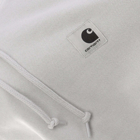CARHARTT-WIP-Felpa-Leggera-Cappuccio-Donna-W-Hooded-Nelson-Sonic-Silver-Garment-Dyed-da-donna
