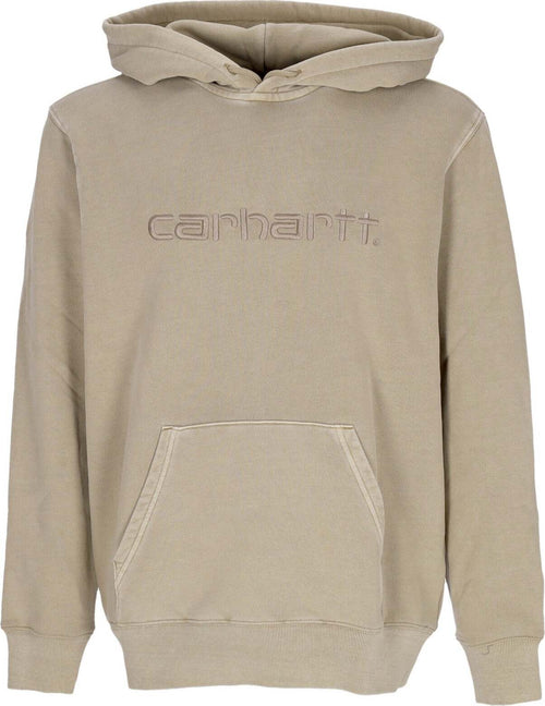 CARHARTT-WIP-Felpa-Leggera-Cappuccio-Uomo-Duster-Hoodie-Ammonite-Garment-Dyed-da-uomo