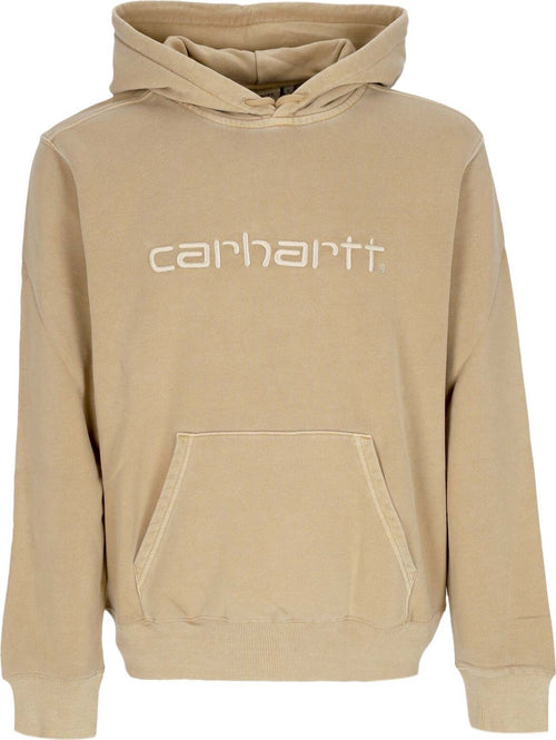 CARHARTT-WIP-Felpa-Leggera-Cappuccio-Uomo-Duster-Hoodie-Dusty-H-Brown-Garment-Dyed-da-uomo