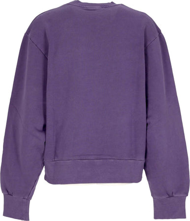 CARHARTT-WIP-Felpa-Leggera-Girocollo-Donna-Akron-Sweat-Cassis-Garment-Dyed-da-donna