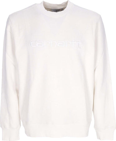 CARHARTT-WIP-Felpa-Leggera-Girocollo-Uomo-Duster-Crewneck-Wax-Garment-Dyed-da-uomo