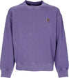 CARHARTT-WIP-Felpa-Leggera-Girocollo-Uomo-Nelson-Sweat-Arrenga-Garment-Dyed-da-uomo
