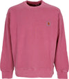 CARHARTT-WIP-Felpa-Leggera-Girocollo-Uomo-Nelson-Sweat-Magenta-Garment-Dyed-da-uomo