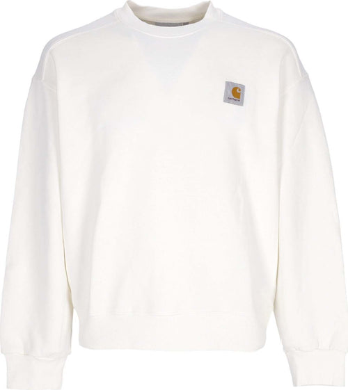 CARHARTT-WIP-Felpa-Leggera-Girocollo-Uomo-Nelson-Sweat-Wax-Garment-Dyed-da-uomo