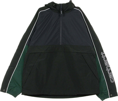 CARHARTT-WIP-Giacca-a-Vento-Infilabile-Uomo-Terrace-Pullover-Dark-Navy/black/bottle-Green-da-uomo
