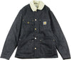 CARHARTT-WIP-Giubbotto-Jeans-Uomo-Fairmount-Coat-Blue-Rigid-da-uomo