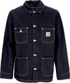 CARHARTT-WIP-Giubbotto-Jeans-Uomo-Og-Chore-Coat-Black-One-Wash-da-uomo