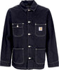 CARHARTT-WIP-Giubbotto-Jeans-Uomo-Og-Chore-Coat-Black-One-Wash-da-uomo