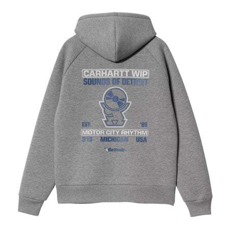 CARHARTT WIP carhartt wip hattronix car-lux hooded jacket - dark grey heather da uomo