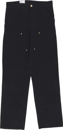 CARHARTT-WIP-Jeans-Uomo-Double-Knee-Pant-Black-Rigid-da-uomo