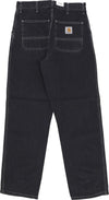 CARHARTT-WIP-Jeans-Uomo-Simple-Pant-Black-Heavy-Stone-Wash-da-uomo