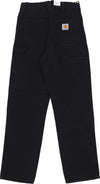 CARHARTT-WIP-Jeans-Uomo-Single-Knee-Pant-Black-Aged-Canvas-da-uomo
